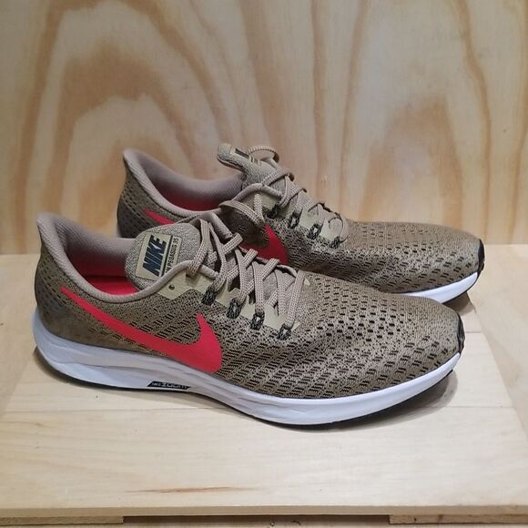 Nike Air Zoom Pegasus 35 Parachute Beige Red Mens size 12 - Picture 1 of 8